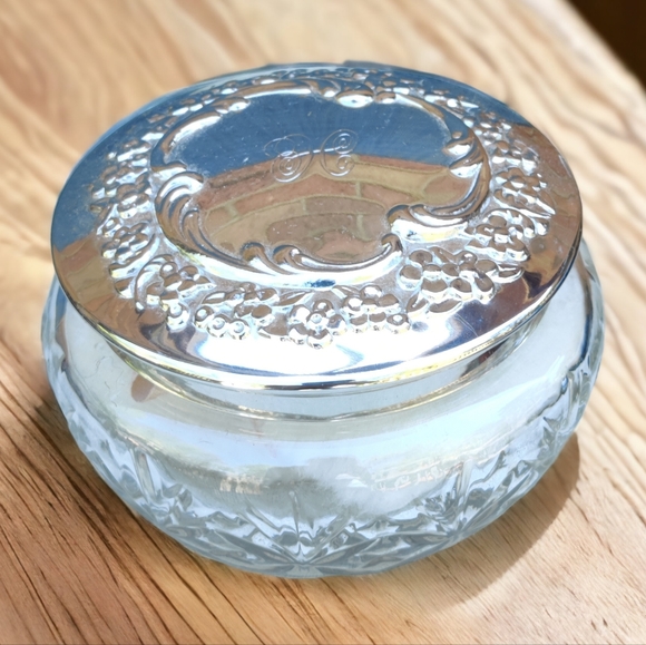 Vintage Bath & Body Vintage Houbigant Paris Glass Dress Powder Jar